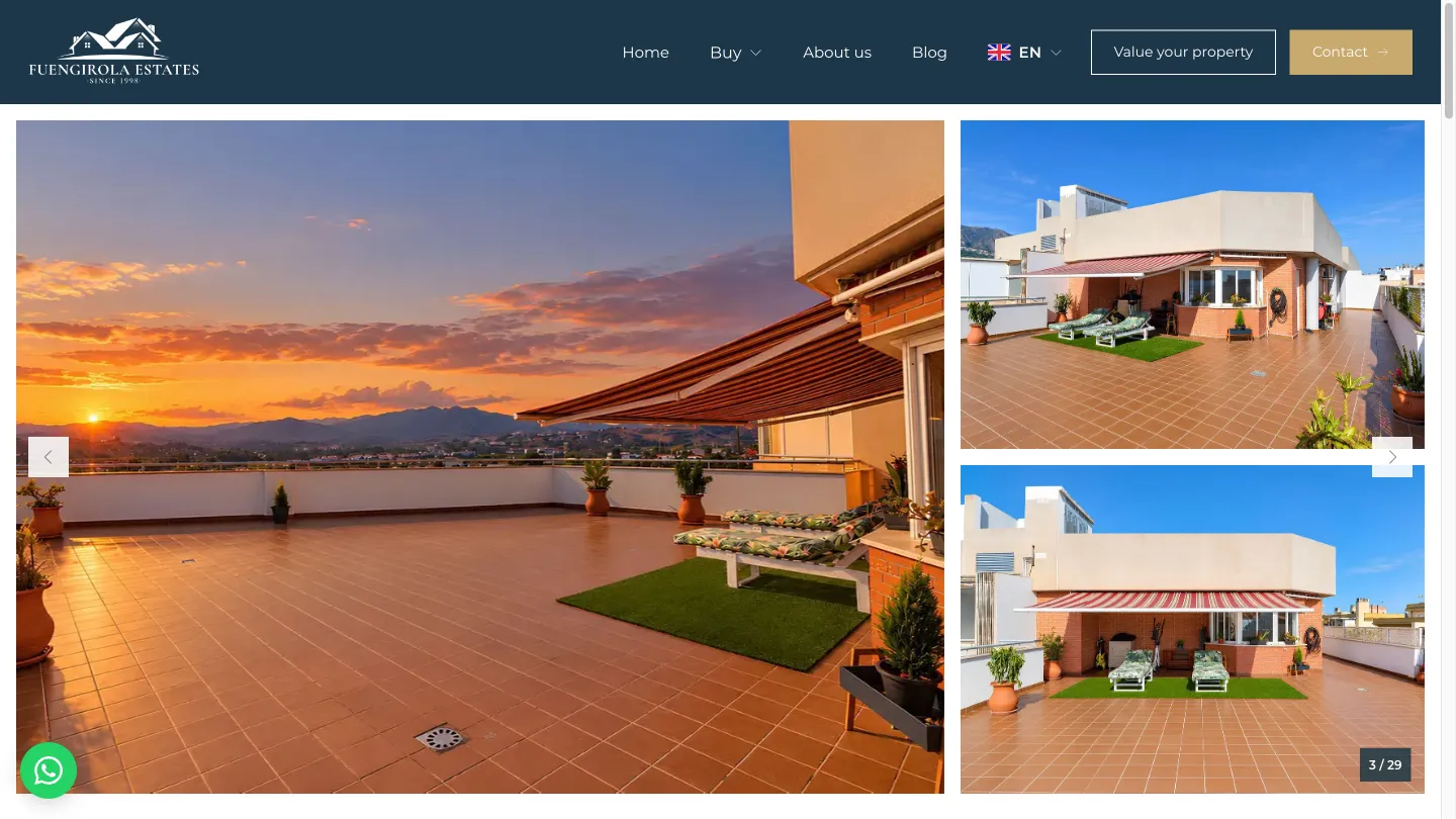 Ficha de un ático en Mijas con una gran galería de fotos